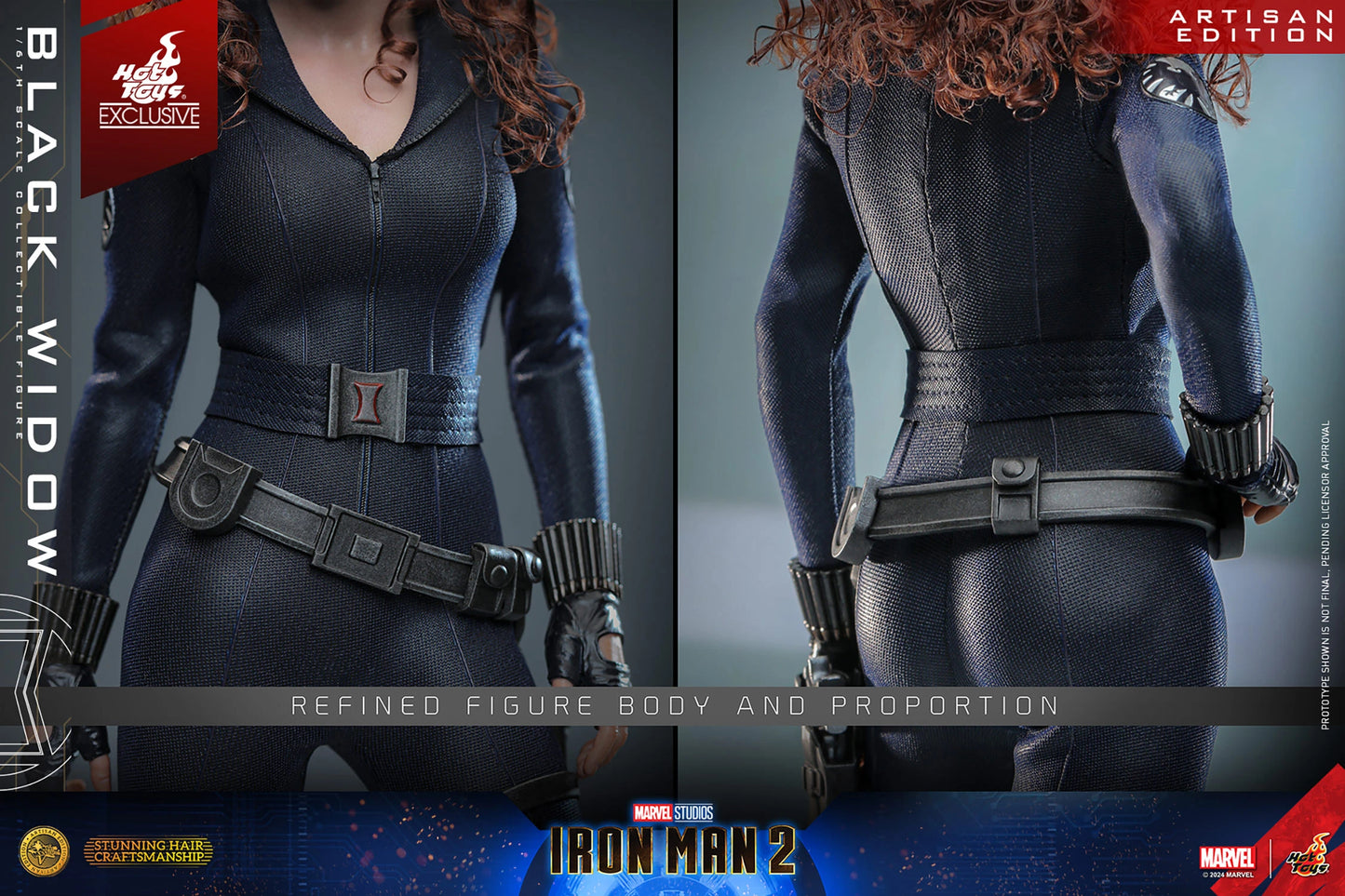 Hot Toys Iron Man 2 - 1:6 Scale Black Widow Collectible Figure (Artisan Edition)(Regular Edition)(Without An Iron Man Gauntlet With Two Interchangeable Hands) MMS757AE