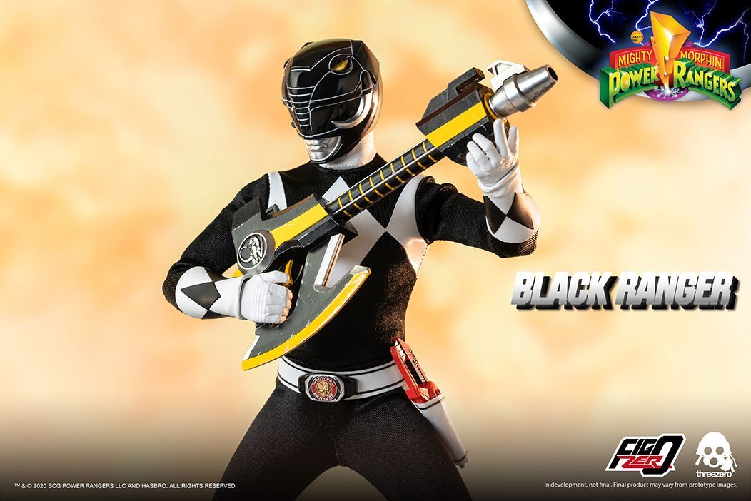 Threezero Mighty Morphin Power Rangers —Black Ranger 1:6 Scale Collectible Figure