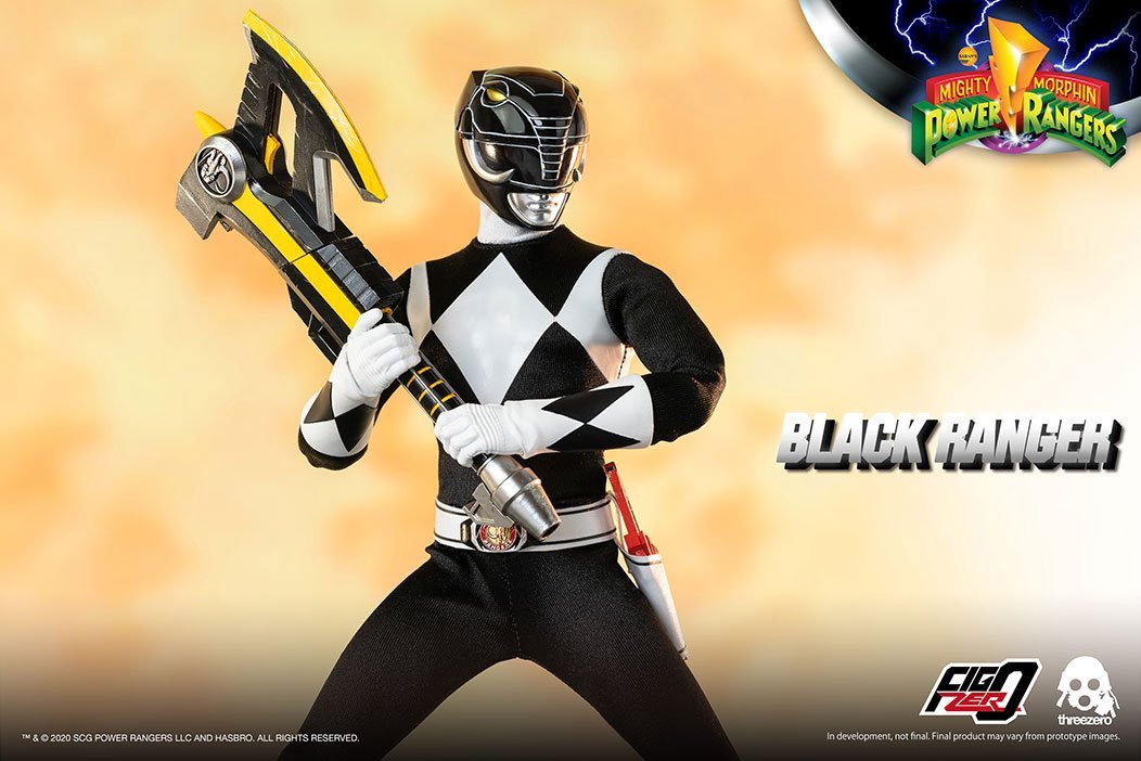 Threezero Mighty Morphin Power Rangers —Black Ranger 1:6 Scale Collectible Figure