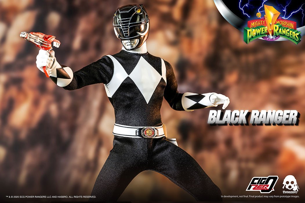 Threezero Mighty Morphin Power Rangers —Black Ranger 1:6 Scale Collectible Figure