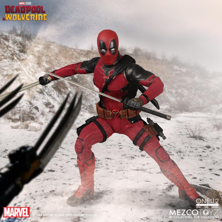 Mezco Toyz Deadpool &amp; Wolverine One: Deadpool (Deluxe Edition)1:12 Scale Collectible Figure 76213