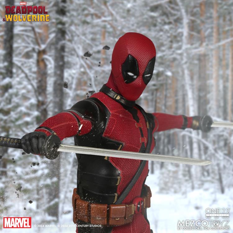 Mezco Toyz Deadpool &amp; Wolverine One: Deadpool (Deluxe Edition)1:12 Scale Collectible Figure 76213