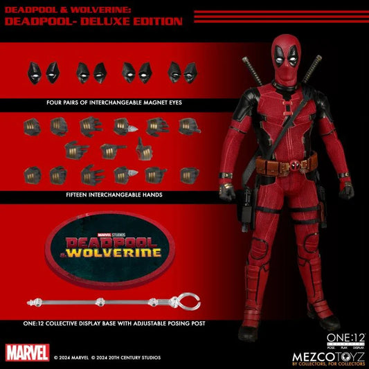 Mezco Toyz Deadpool &amp; Wolverine One: Deadpool (Deluxe Edition)1:12 Scale Collectible Figure 76213