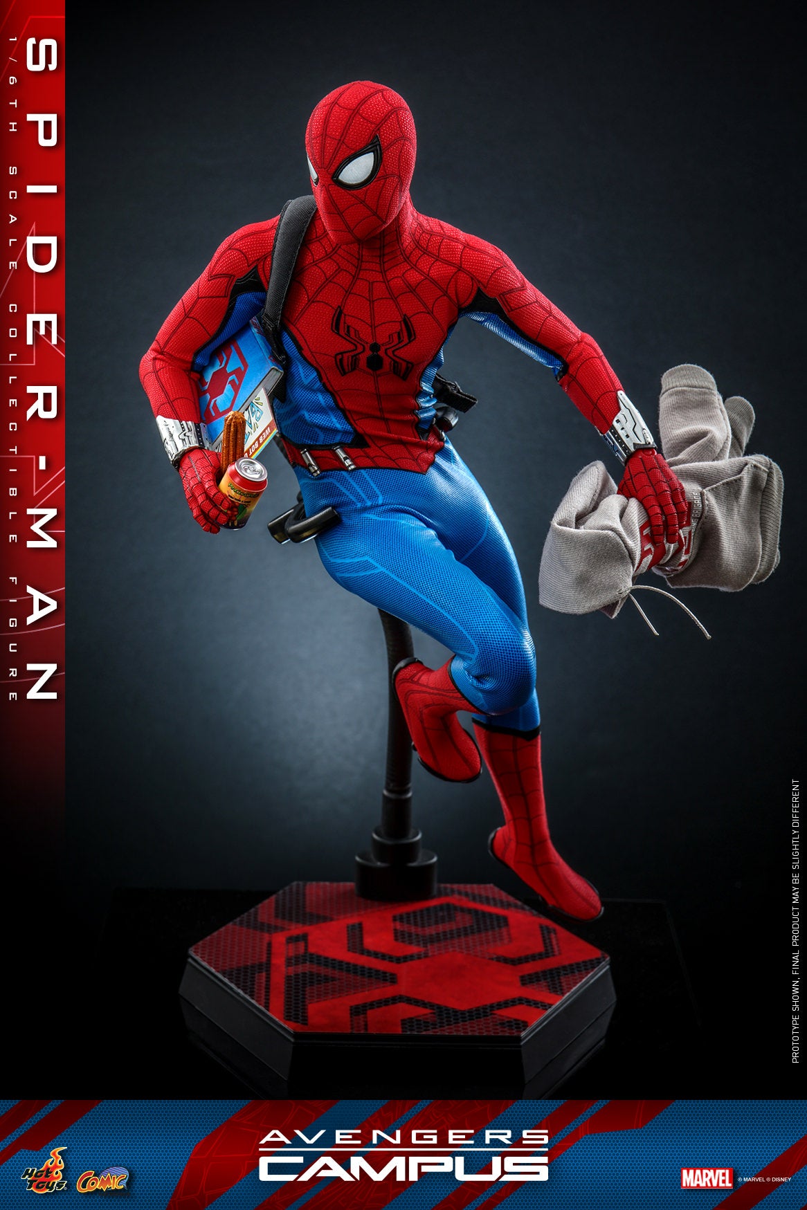 Hot Toys Avengers Campus - 1/6th scale Spider-Man Collectible Figure CMS010B ( D23 Expo Exclusive)