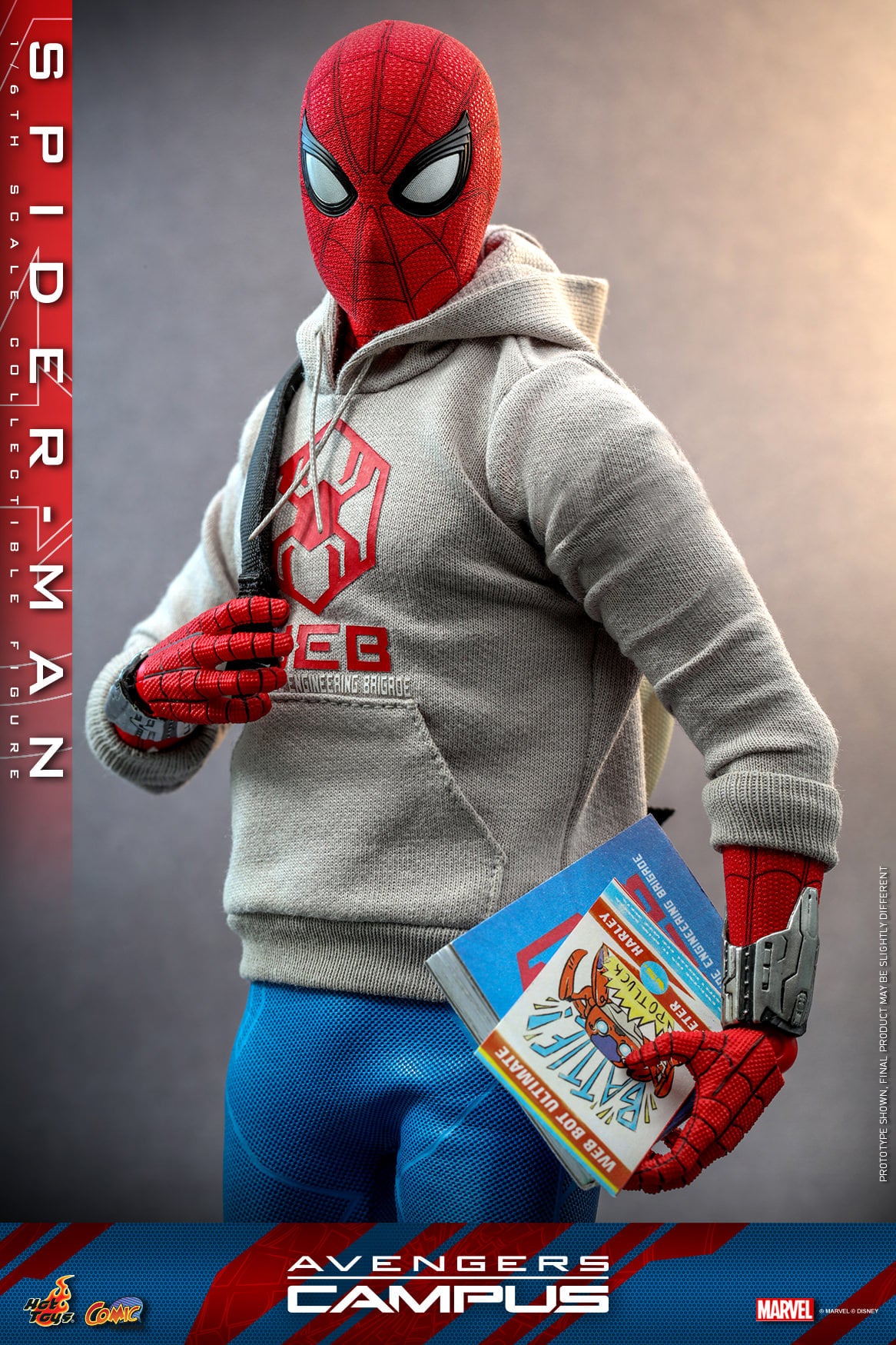 Hot Toys Avengers Campus - 1/6th scale Spider-Man Collectible Figure CMS010B ( D23 Expo Exclusive)