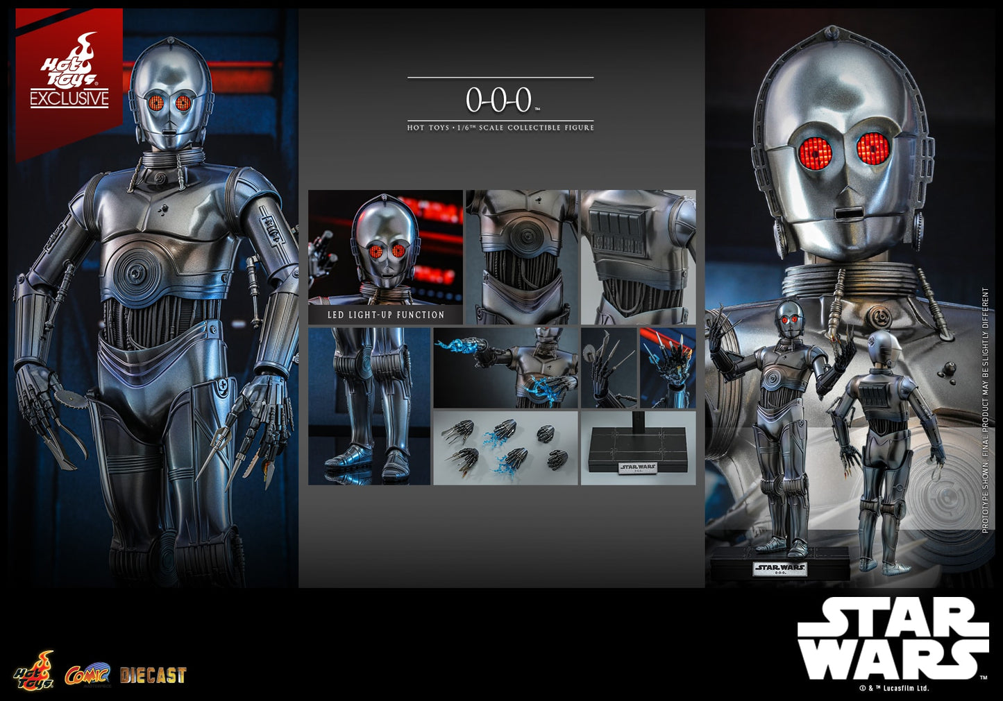 Hot Toys Star Wars™ 0-0-0™ 1/6th Scale Collectible Figure CMS016D58