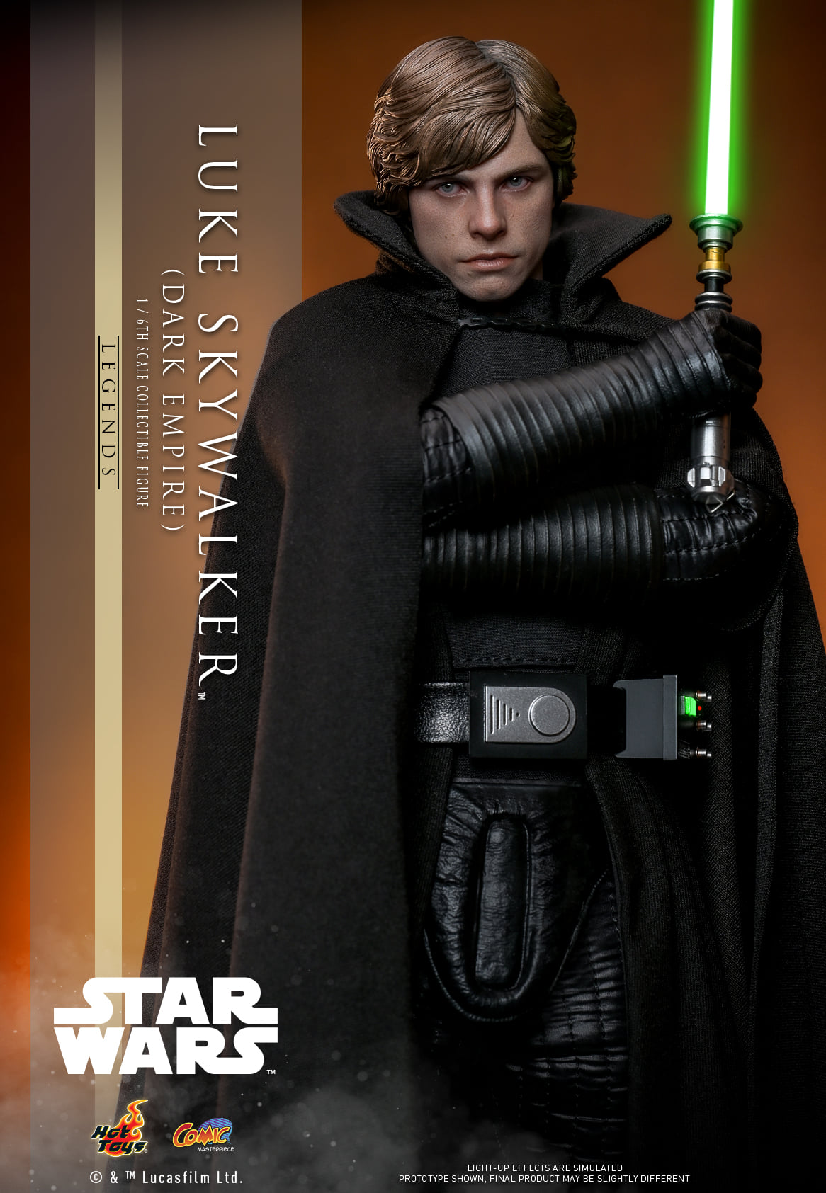 Hot Toys【Star Wars: Dark Empire™️ - 1:6 Scale Luke Skywalker™️ (Dark Empire) Collectible Figure】(Exclusive Edition)(Global Exclusive Commemorative Coin) (The color of the coins is random, possibly gold or red)  CMS019B