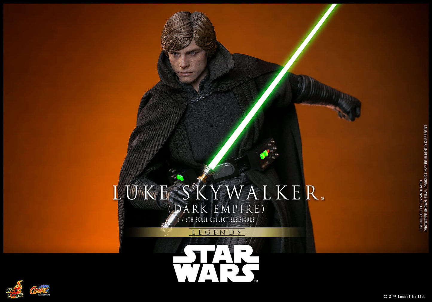 Hot Toys【Star Wars: Dark Empire™️ - 1:6 Scale Luke Skywalker™️ (Dark Empire) Collectible Figure】(Exclusive Edition)(Global Exclusive Commemorative Coin) (The color of the coins is random, possibly gold or red)  CMS019B