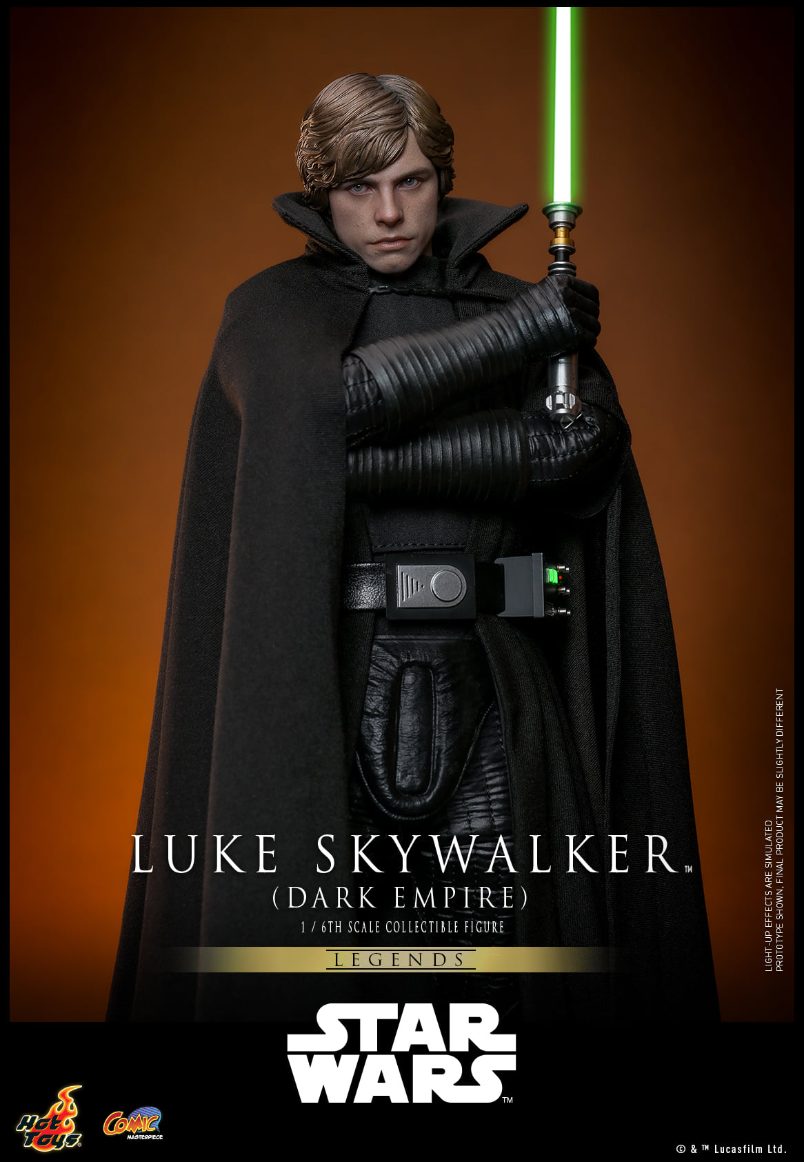 Hot Toys【Star Wars: Dark Empire™️ - 1:6 Scale Luke Skywalker™️ (Dark Empire) Collectible Figure】(Exclusive Edition)(Global Exclusive Commemorative Coin) (The color of the coins is random, possibly gold or red)  CMS019B