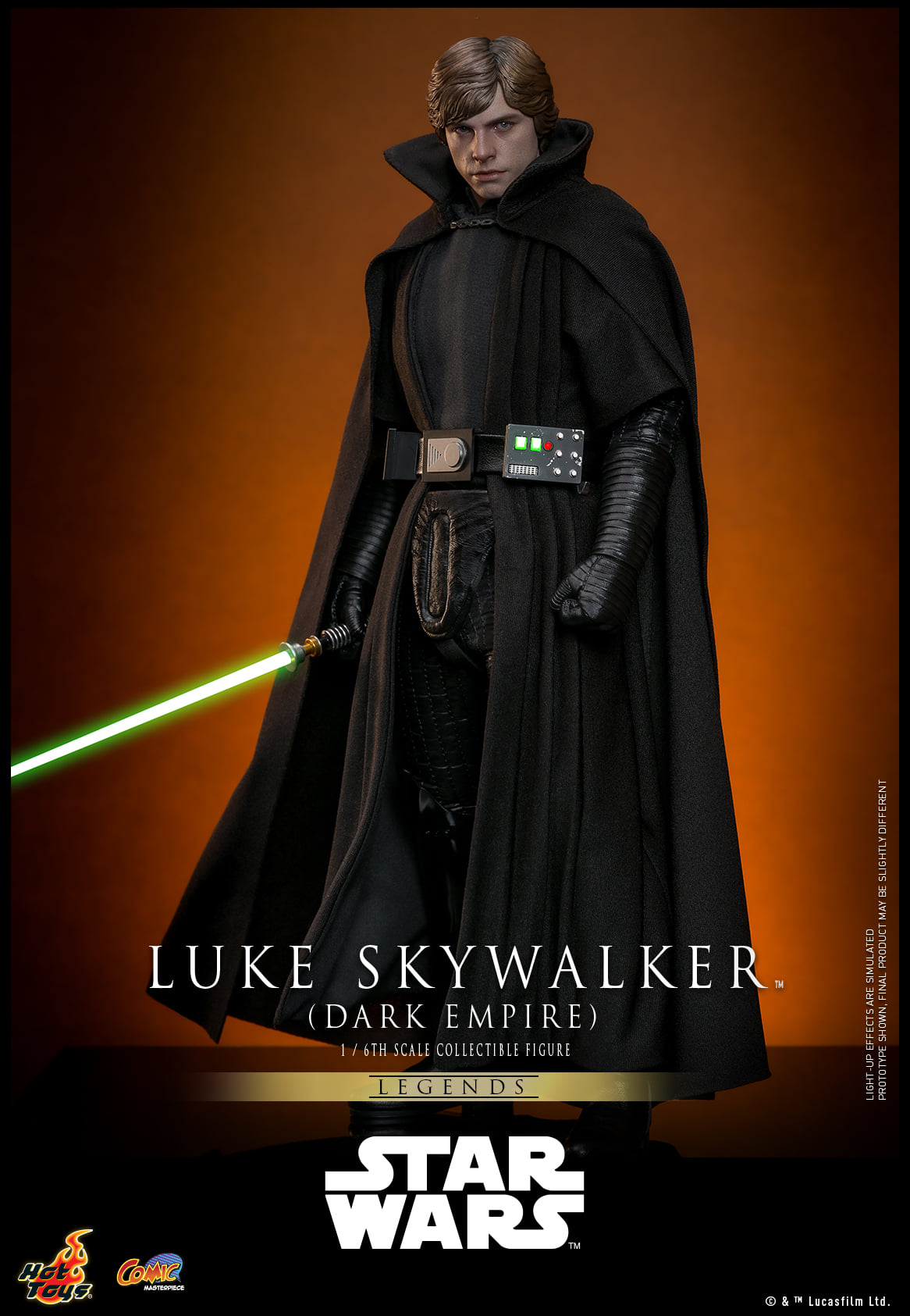 Hot Toys【Star Wars: Dark Empire™️ - 1:6 Scale Luke Skywalker™️ (Dark Empire) Collectible Figure】(Exclusive Edition)(Global Exclusive Commemorative Coin) (The color of the coins is random, possibly gold or red)  CMS019B