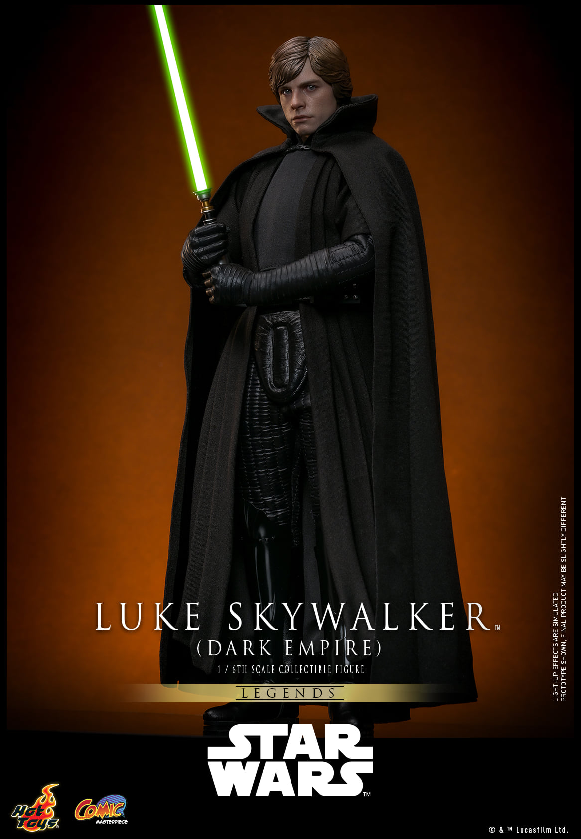 Hot Toys【Star Wars: Dark Empire™️ - 1:6 Scale Luke Skywalker™️ (Dark Empire) Collectible Figure】(Exclusive Edition)(Global Exclusive Commemorative Coin) (The color of the coins is random, possibly gold or red)  CMS019B