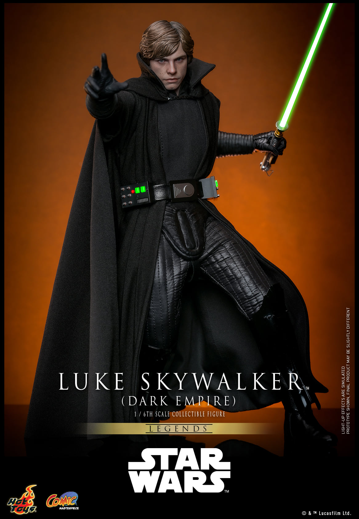 Hot Toys【Star Wars: Dark Empire™️ - 1:6 Scale Luke Skywalker™️ (Dark Empire) Collectible Figure】(Exclusive Edition)(Global Exclusive Commemorative Coin) (The color of the coins is random, possibly gold or red)  CMS019B