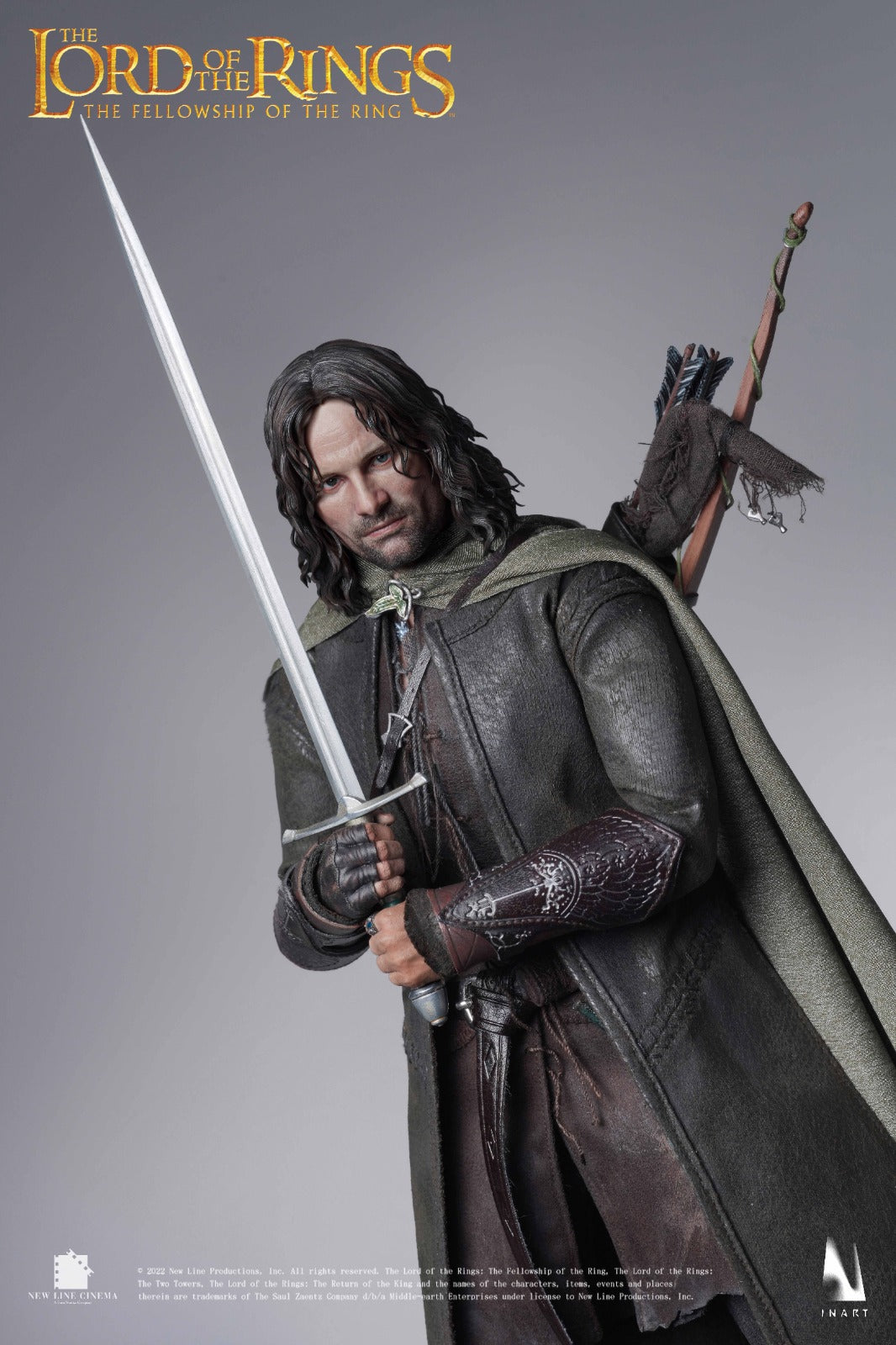 InArt The Lord Of The Rings The Fellowship Of The Ring – Aragorn 1/6th Scale Collectible Figure (Standard Version)(Sculpted Hair)