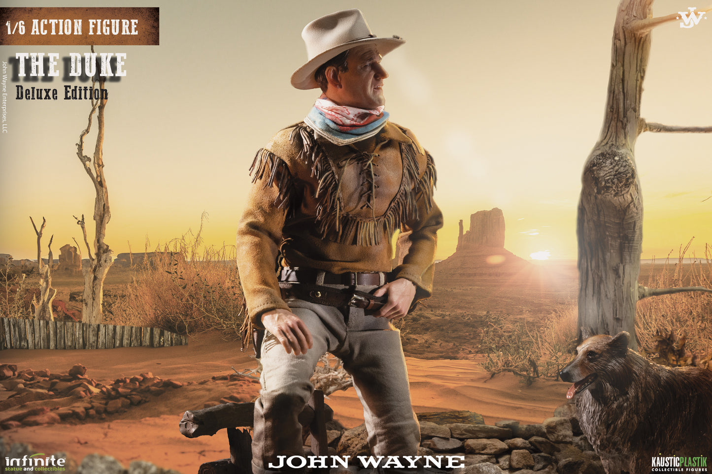 Kaustic Plastik & Infinite Statue John Wayne The Duke 1:6 Action Figure Deluxe Version