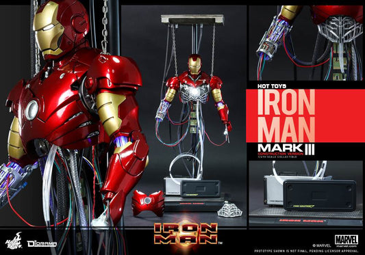 Hot Toys Iron Man - Mark III (Construction Version) DS003 (2016's Version)