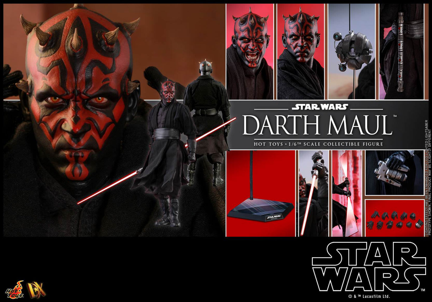 Hot Toys Star Wars: The Phantom Menace DX16 Darth Maul (Regular Edition)