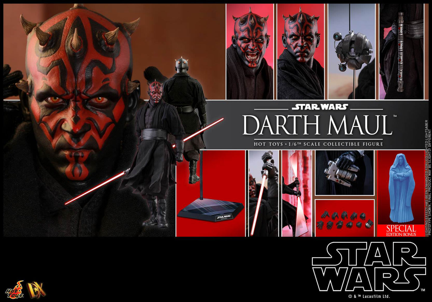 Hot Toys Star Wars: The Phantom Menace DX16 Darth Maul (Special Edition)