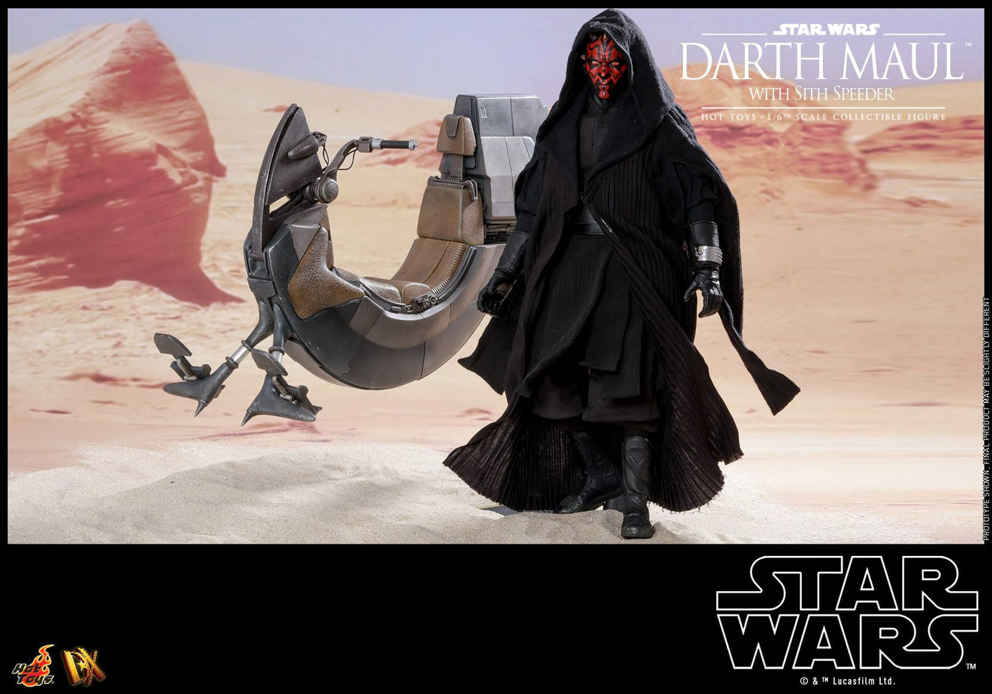 Hot Toys Star Wars Episode I: The Phantom Menace - Darth Maul with Sith Speeder DX17 (Special Edition)