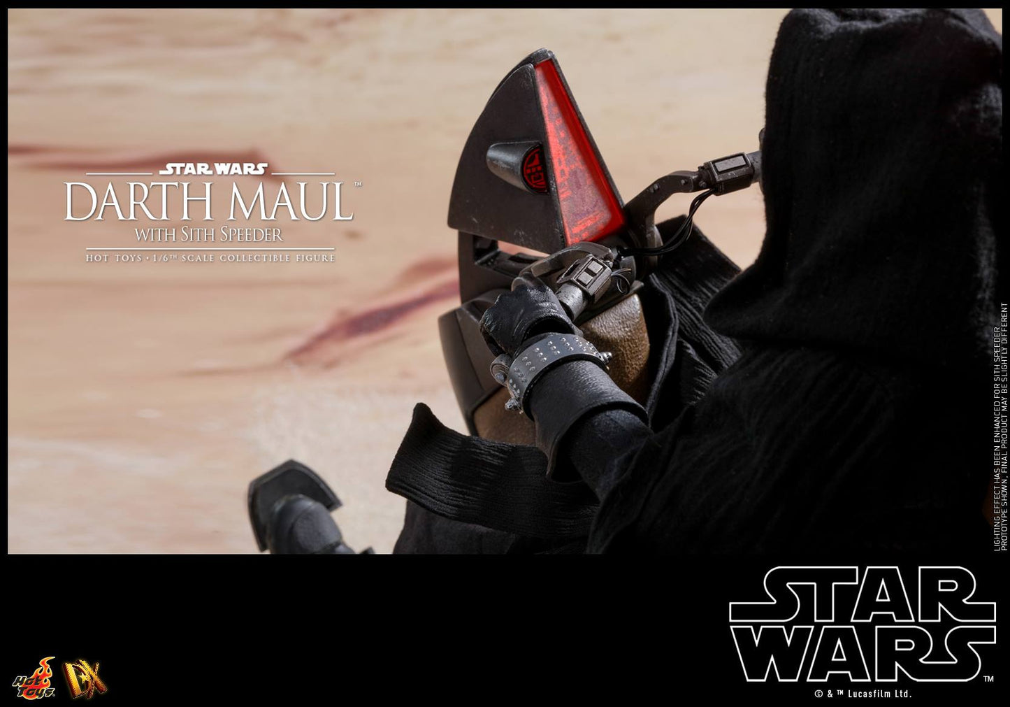 Hot Toys Star Wars Episode I: The Phantom Menace - Darth Maul with Sith Speeder DX17 (Special Edition)