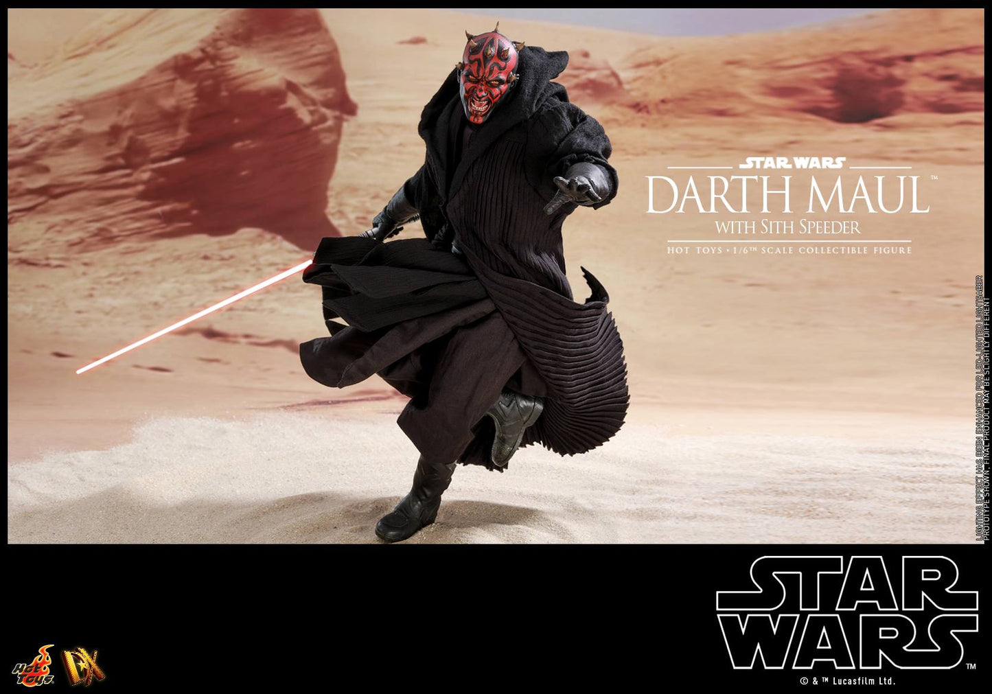 Hot Toys Star Wars Episode I: The Phantom Menace - Darth Maul with Sith Speeder DX17 (Special Edition)