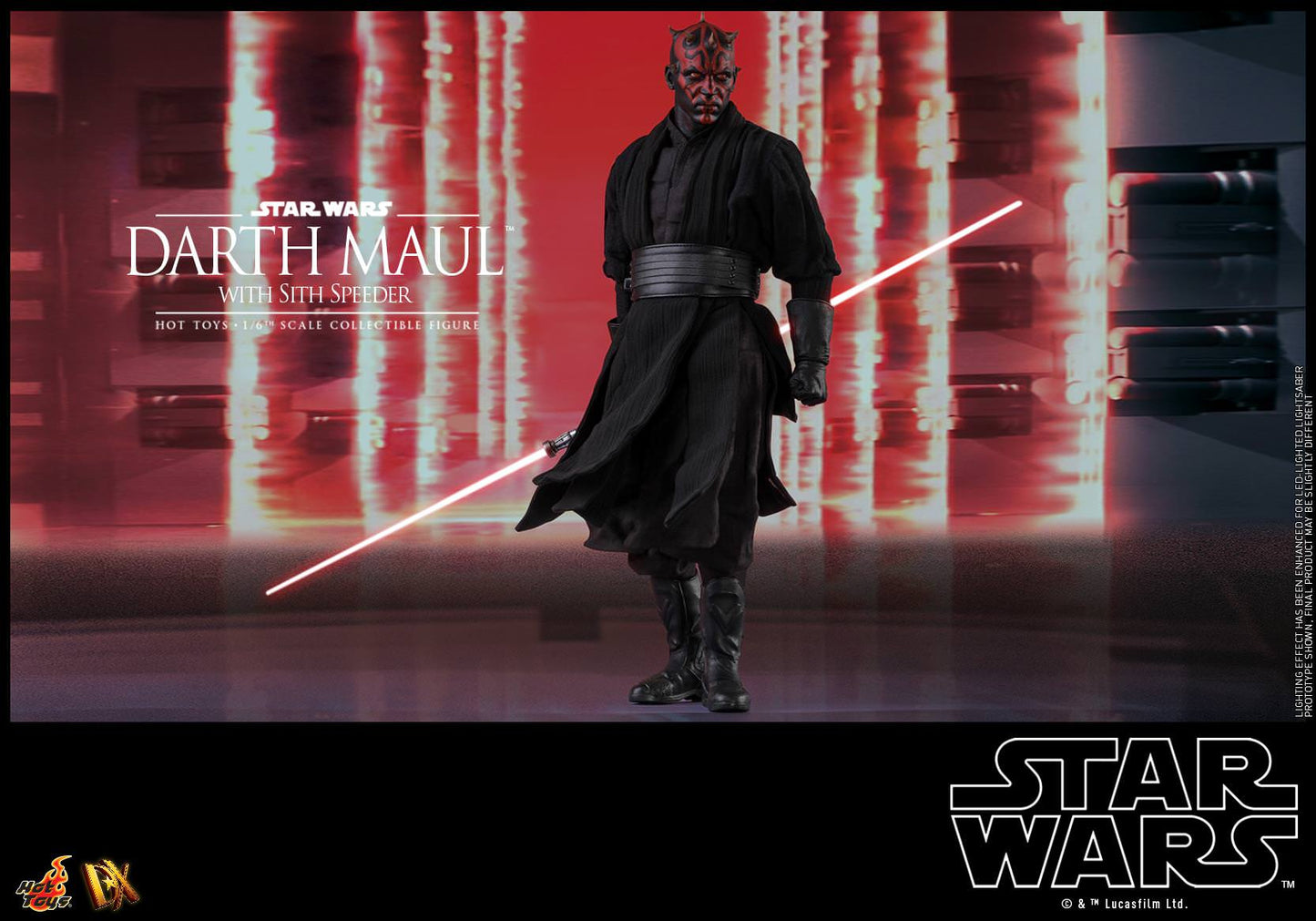 Hot Toys Star Wars Episode I: The Phantom Menace - Darth Maul with Sith Speeder DX17 (Special Edition)