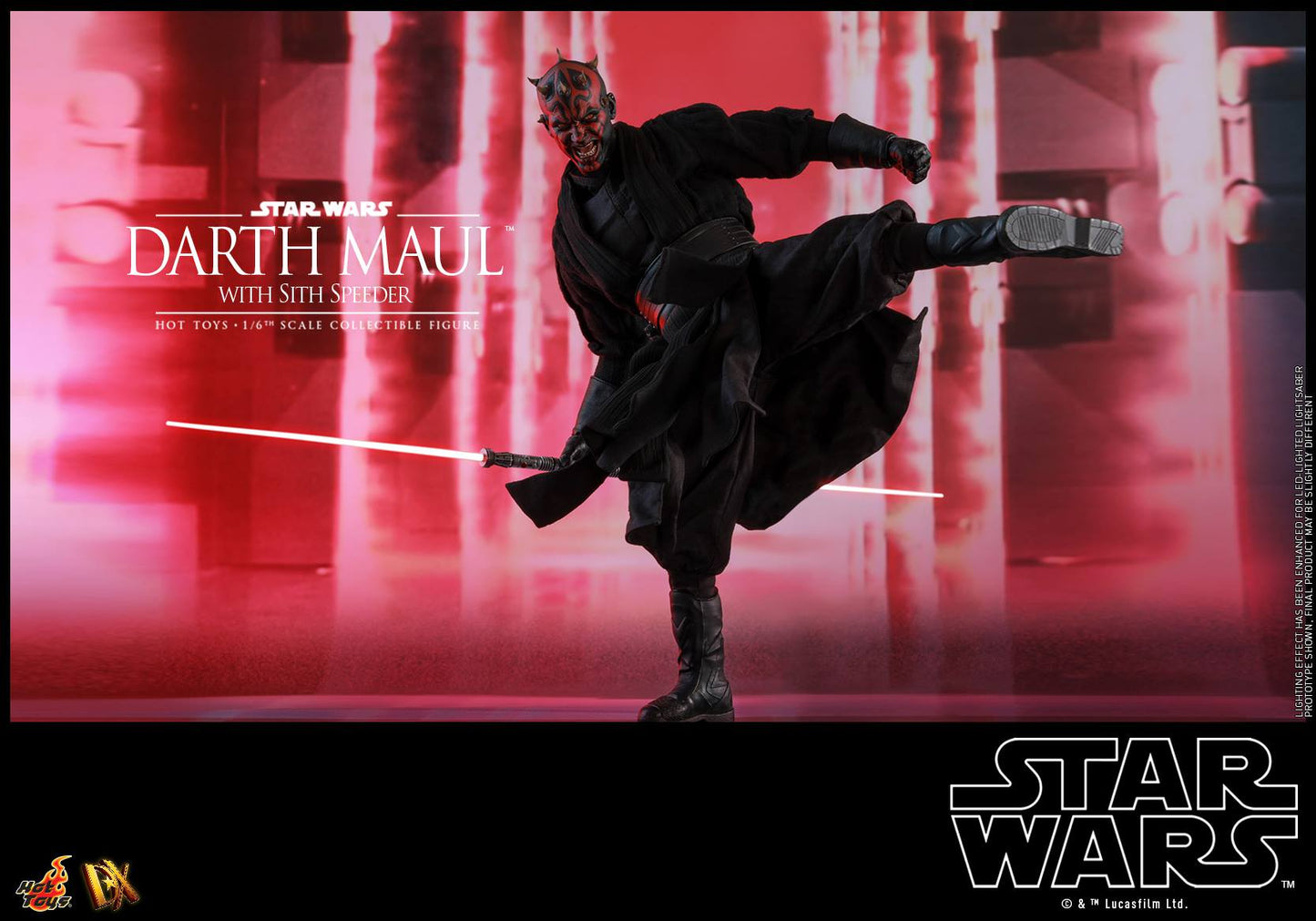 Hot Toys Star Wars Episode I: The Phantom Menace - Darth Maul with Sith Speeder DX17 (Special Edition)