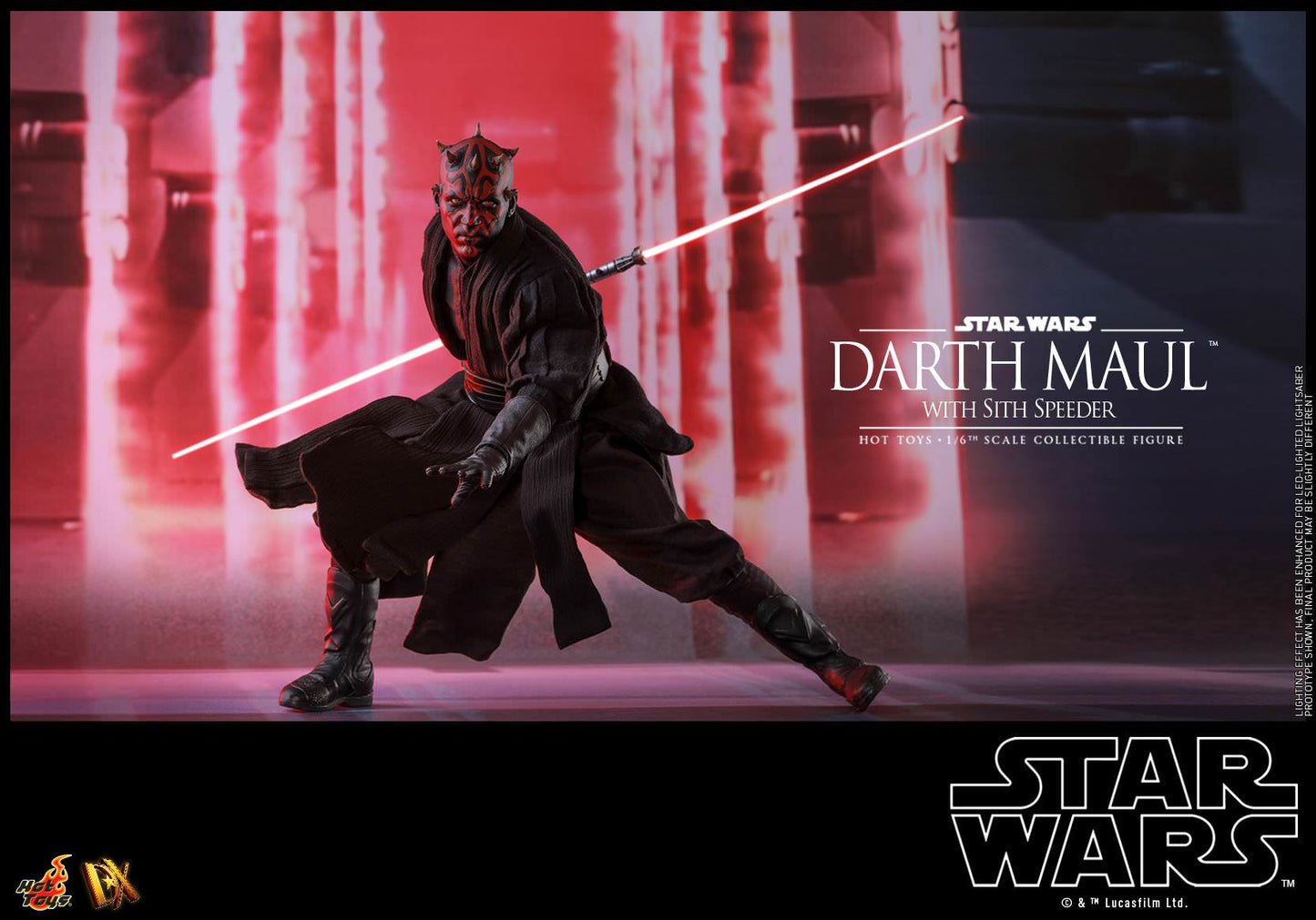 Hot Toys Star Wars Episode I: The Phantom Menace - Darth Maul with Sith Speeder DX17 (Regular Edition)