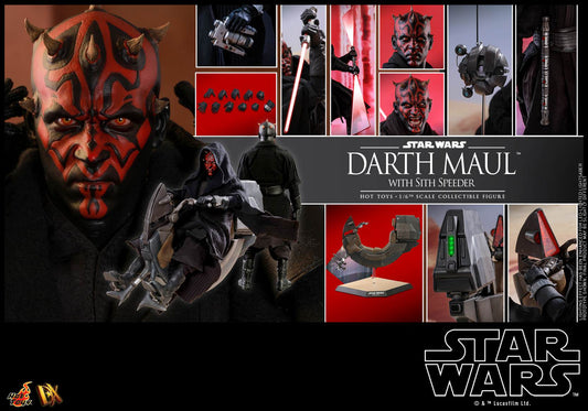 Hot Toys Star Wars Episode I: The Phantom Menace - Darth Maul with Sith Speeder DX17 (Regular Edition)