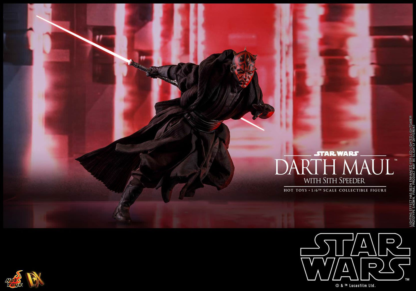 Hot Toys Star Wars Episode I: The Phantom Menace - Darth Maul with Sith Speeder DX17 (Regular Edition)