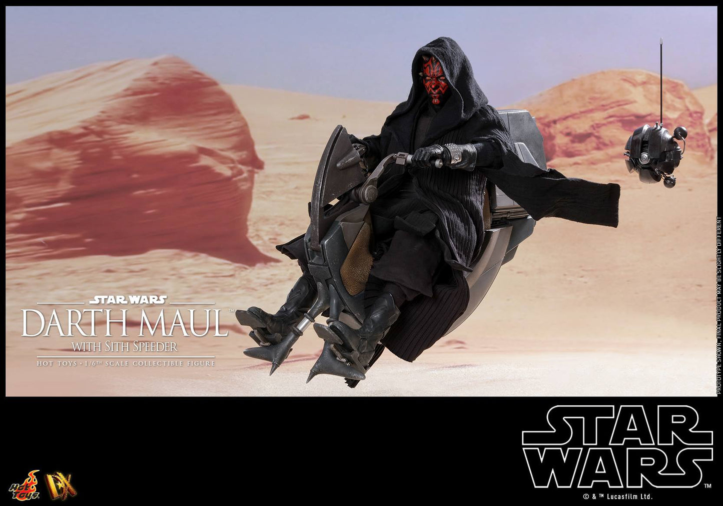 Hot Toys Star Wars Episode I: The Phantom Menace - Darth Maul with Sith Speeder DX17 (Regular Edition)