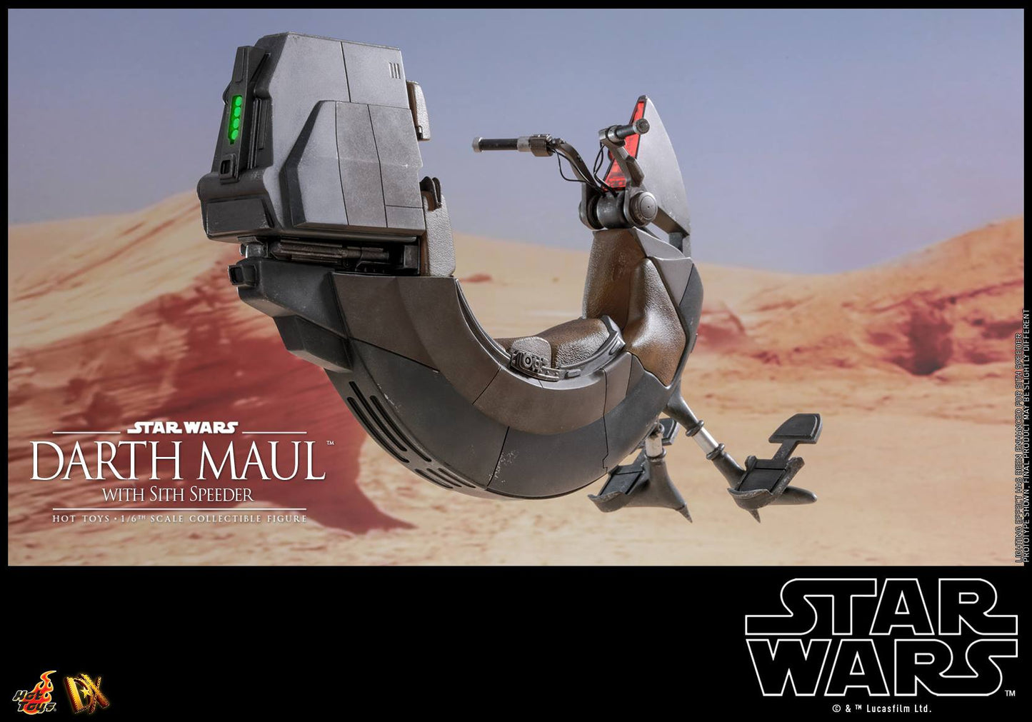 Hot Toys Star Wars Episode I: The Phantom Menace - Darth Maul with Sith Speeder DX17 (Regular Edition)