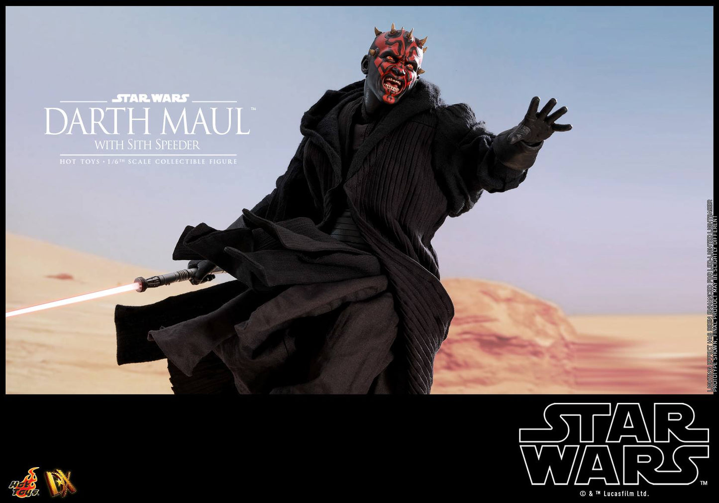 Hot Toys Star Wars Episode I: The Phantom Menace - Darth Maul with Sith Speeder DX17 (Regular Edition)