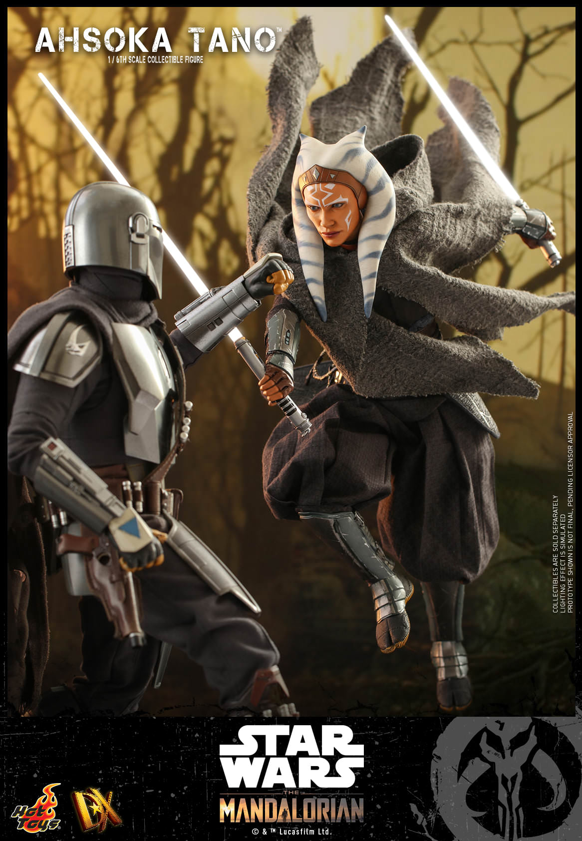 Hot Toys Star Wars™ The Mandalorian™ Ahsoka Tano™ 1/6th Scale Collectible Figure DX20