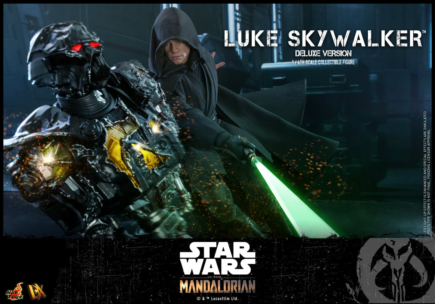 Hot Toys Star Wars: The Mandalorian - 1:6 Scale Luke Skywalker (Special Edition) Collectible Figure DX22B