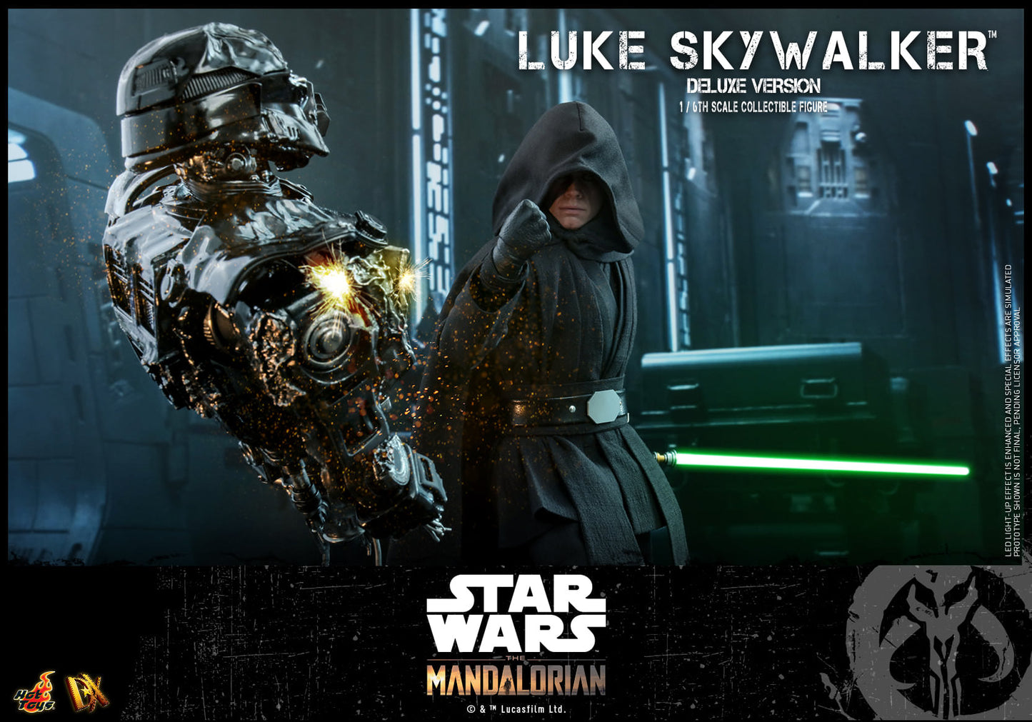 Hot Toys Star Wars: The Mandalorian - 1:6 Scale Luke Skywalker (Special Edition) Collectible Figure DX22B