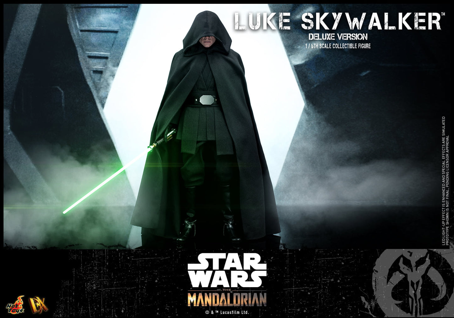 Hot Toys Star Wars: The Mandalorian - 1:6 Scale Luke Skywalker (Special Edition) Collectible Figure DX22B