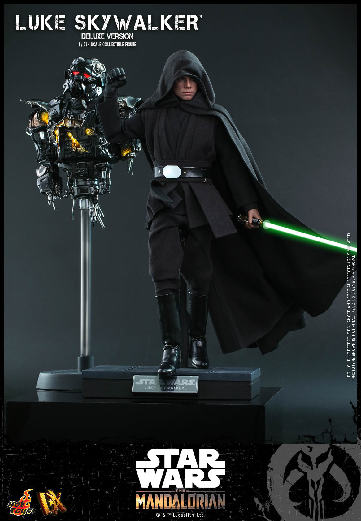 Hot Toys Star Wars: The Mandalorian - 1:6 Scale Luke Skywalker (Special Edition) Collectible Figure DX22B