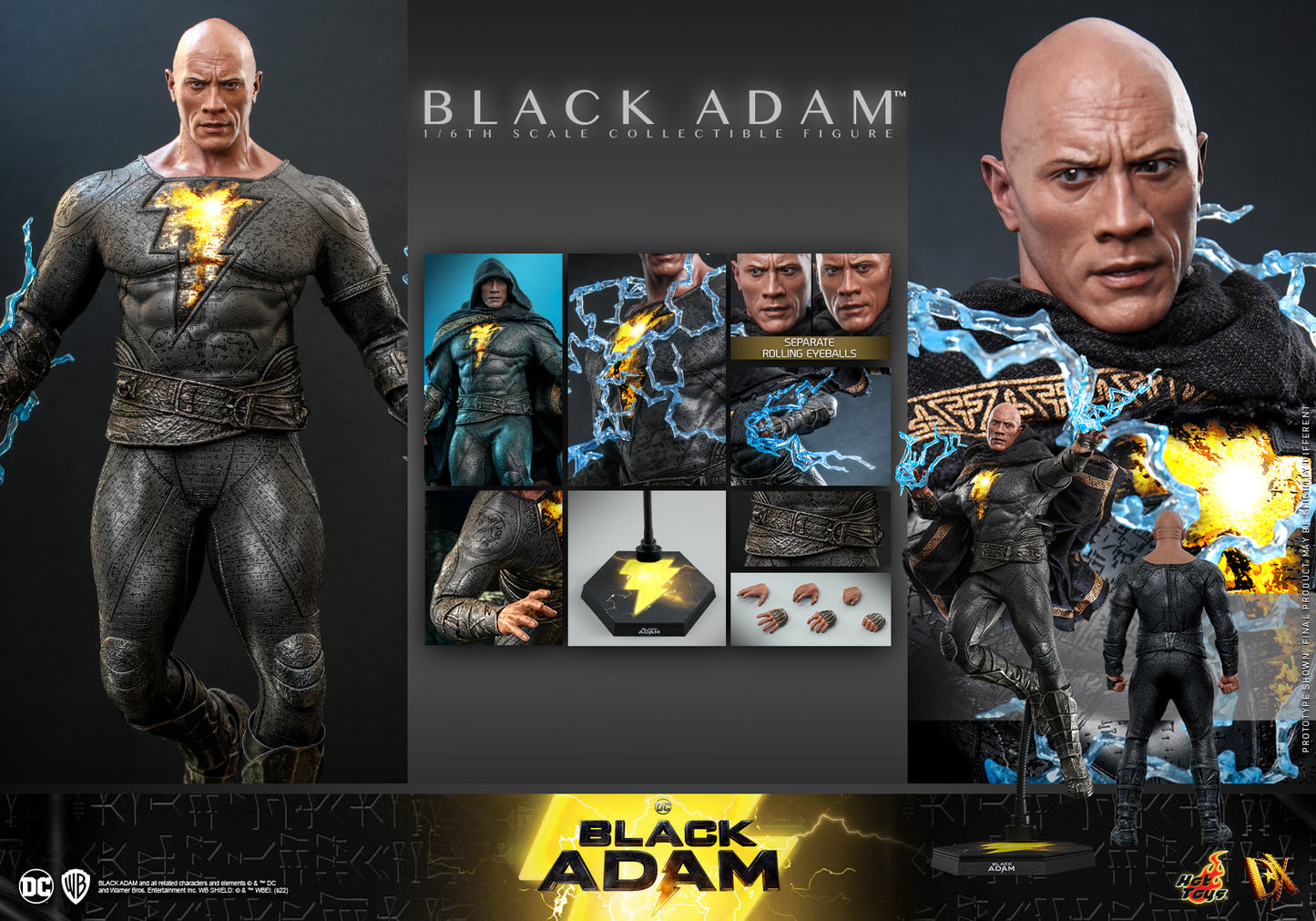 Hot Toys "Black Adam" Black Adam 1:6 Scale Collectible Figure DX29