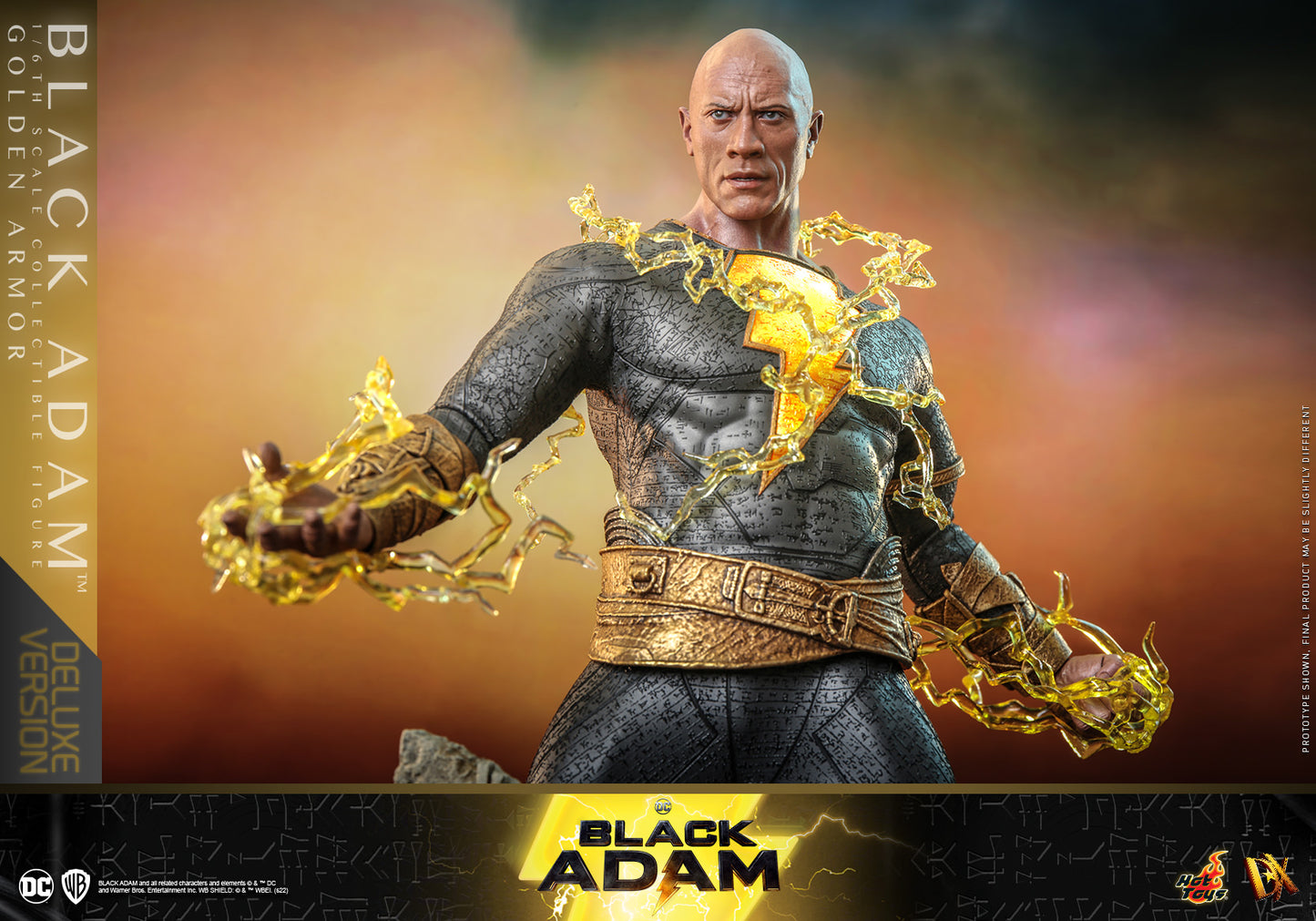 Hot Toys "Black Adam" Black Adam (Golden Armor) 1:6 Scale Collectible Figure (Deluxe Version) DX31