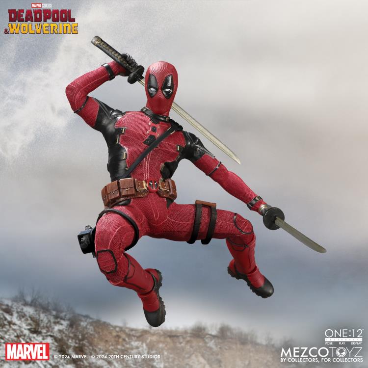 Mezco Toyz Deadpool &amp; Wolverine One: Deadpool (Deluxe Edition)1:12 Scale Collectible Figure 76213