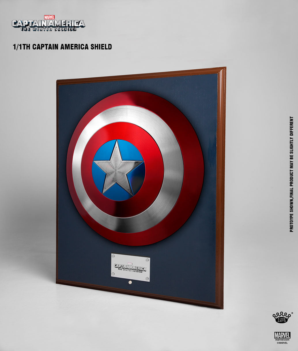 King Arts Captain America 2 - The Winter Soldier: Shield Replica - Classic Red Wall Fixed Style