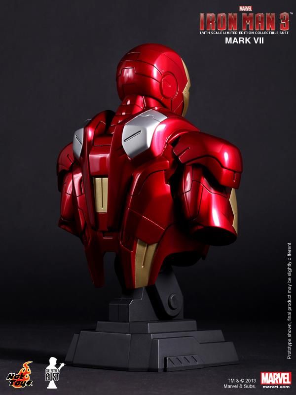 Hot Toys Iron Man Iron Man 3 Mark Vii 1/4th Scale Limited Edition Collectible Bust HTB13