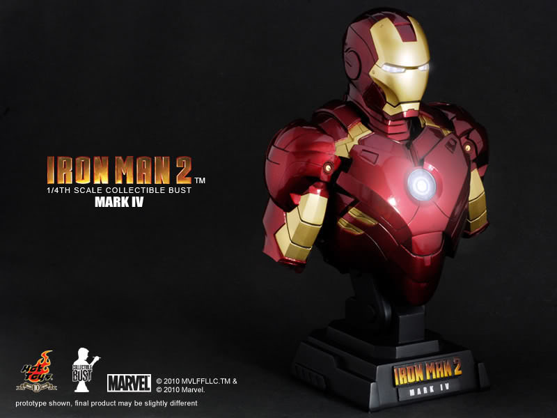 Hot Toys Iron Man 2 Mark IV 1/4th Scale Collectible Bust HTB06