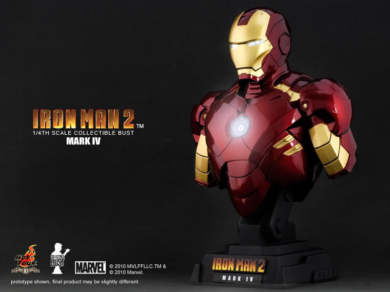 Hot Toys Iron Man 2 Mark IV 1/4th Scale Collectible Bust HTB06