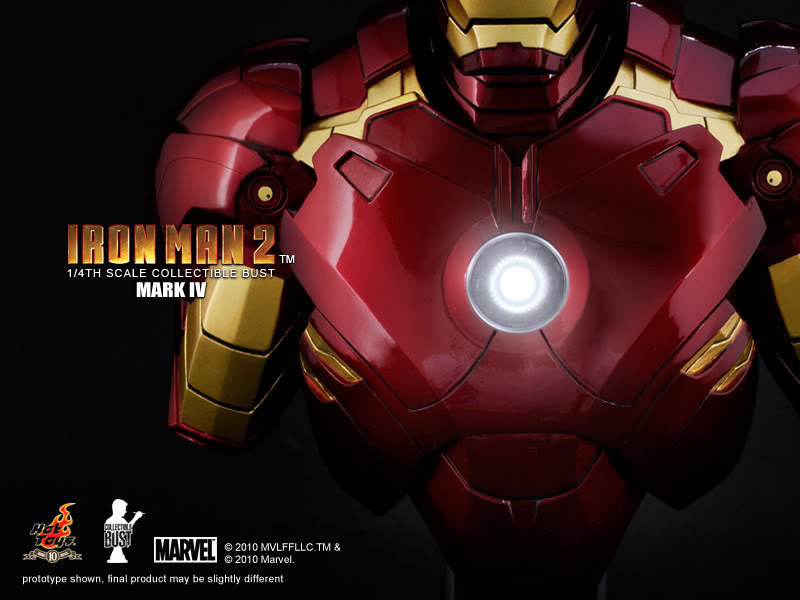 Hot Toys Iron Man 2 Mark IV 1/4th Scale Collectible Bust HTB06