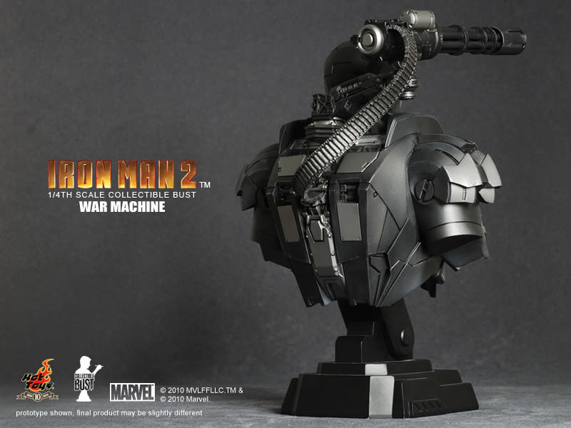 Hot Toys Iron Man 2 War Machine 1/4th Scale Collectible Bust HTB07