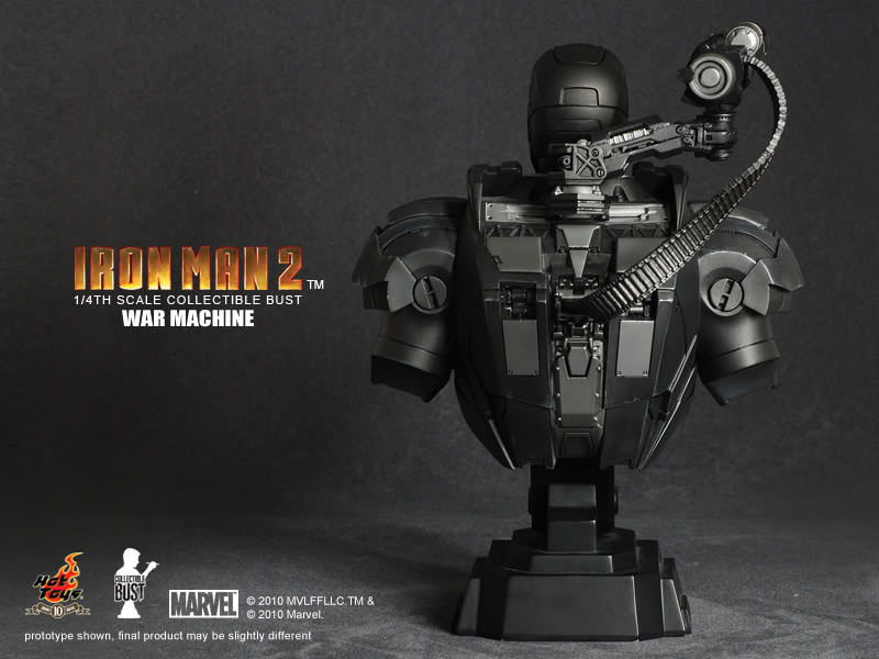 Hot Toys Iron Man 2 War Machine 1/4th Scale Collectible Bust HTB07