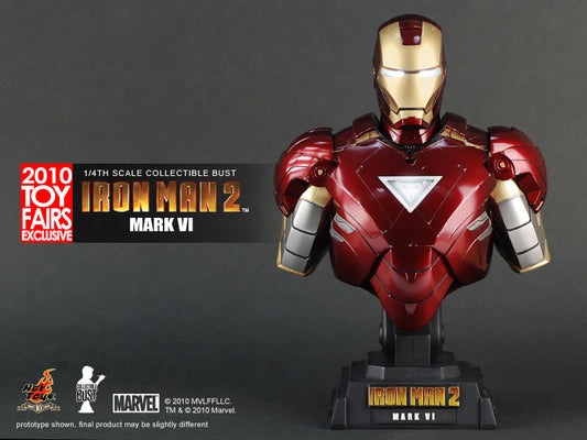 Hot Toys Iron Man 2 Mark VI 1/4th Scale Collectible Bust HTB08