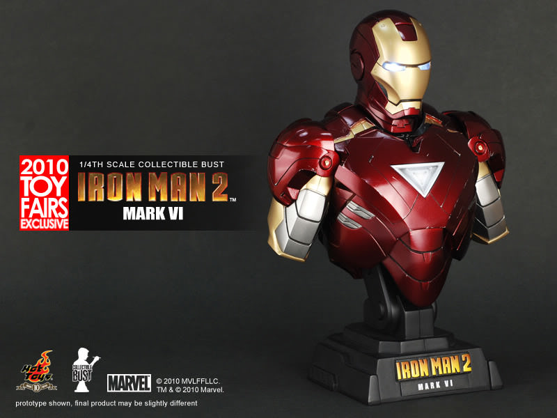 Hot Toys Iron Man 2 Mark VI 1/4th Scale Collectible Bust HTB08