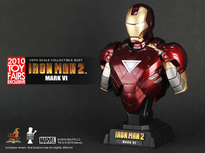 Hot Toys Iron Man 2 Mark VI 1/4th Scale Collectible Bust HTB08